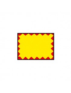 Etichette - permanente - giallo/rosso - 26x19 mm -per Prezzatrice 184994 Printex B10/2619/FPGSTF (Conf.10)