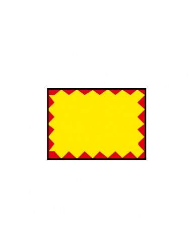 Etichette - permanente - giallo/rosso - 26x19 mm -per Prezzatrice 184994 Printex B10/2619/FPGSTF (Conf.10)