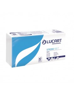 Tovaglioli bianchi in carta Lucart - 33x33 cm - 1 velo - 831001 (conf.200)