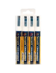 Pennarelli a gesso liquido Securit - 2-6 mm - bianco - SMA510-V4-WT (conf.4)