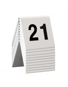 Segnaposto set da n° 21 a n° 30 Securit TN-21-30-WT (conf.10) 2