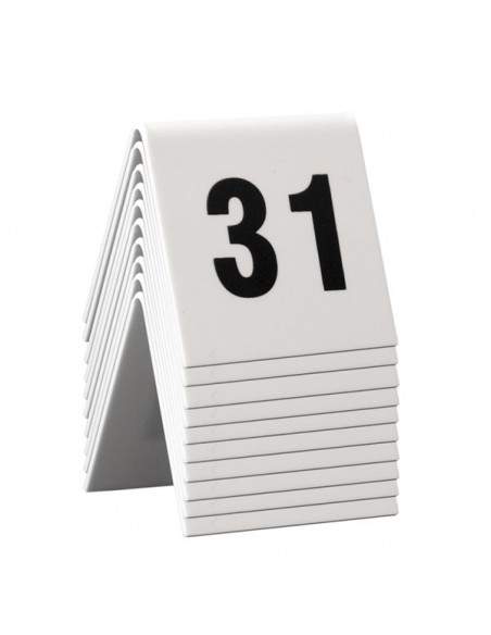 Segnaposto set da n° 31 a n° 40 Securit TN-31-40-WT (conf.10)