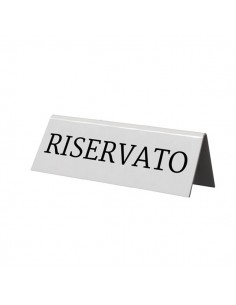 Segnaposto riservato set da 5pz Securit TN-RES-IT-WT (conf.5)