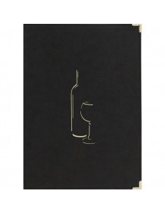 Carta dei vini Securit - A4 - nero - MC-CRWC-BL