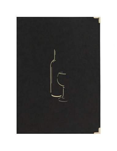 Carta dei vini Securit - A4 - nero - MC-CRWC-BL