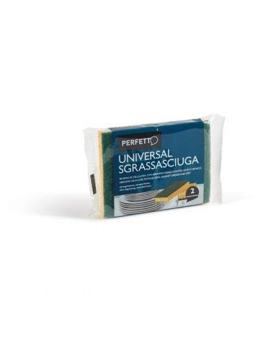 Spugna in cellulosa con abrasivo Perfetto - 0246A (conf.2)