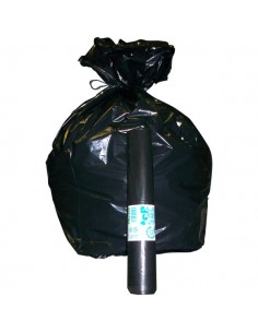 Sacchi per immondizia Cagliplast - 85x120cm-130l-60µm -nero fondo piatto antigoccia- 10087 (conf.20) Cagliplast - 1