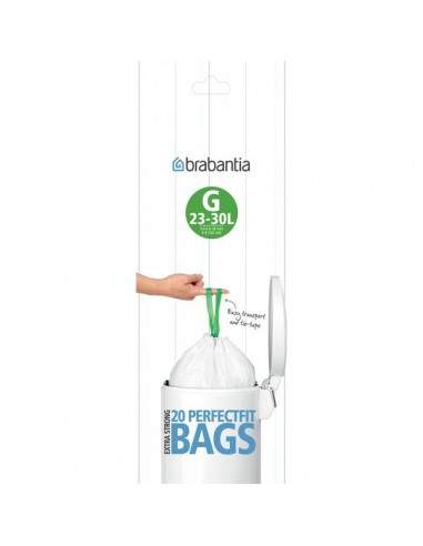 Sacchetti con manici Brabantia - 23/30 l - bianco - 246265 (conf.20) Brabantia - 1