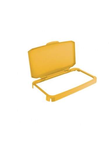 Coperchio contenitore Durabin per raccolta differenziata Durable - 51x28,5x7,3 cm - giallo - 1800500030