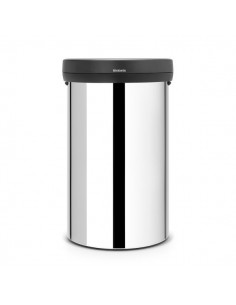 Pattumiera Big Bin Brabantia - 40x40x65 - inox lucido - 60 litri - 108785 Brabantia - 1