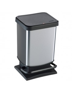 Pattumiera rettangolare Rotho - silver - F600051 Rotho - 1