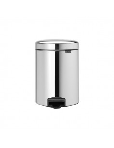 Pattumiere a pedale Brabantia - 5 litri - 20,5x27,2x29,1 cm- inox lucido - 112621 Brabantia - 1