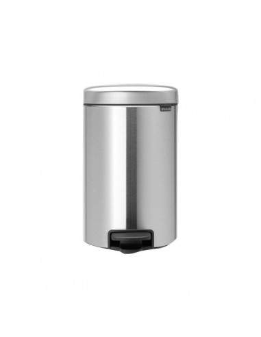 Pattumiere a pedale Brabantia - 12 litri -24x32,5x40cm cm- inox satinato - 113604