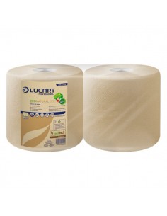 Asciugatutto Lucart - Carta ecologica naturale - 800 ff - 200m - H 25xØ 24 Ø 4,5cm - 852218 (conf.2)