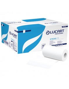 Rotoli asciugamano e multiuso Lucart - Pura cell. 2 veli - 190 strappi - 70m 861049 (conf.12)
