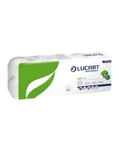 Carta igienica Lucart - Carta ecologica - 2 veli - 200 strappi - 811438u (conf.10)