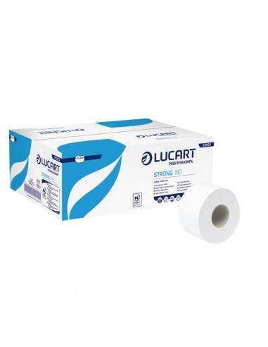 Carta igienica pura cellulosa Mini Jumbo Lucart - 2 veli - 486 strappi - 812103 (conf.12)