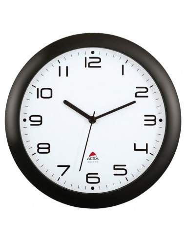 Orologio da parete Easy Time Alba - nero - Ø 30 cm - HORNEW N
