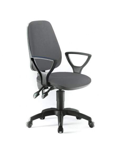 Sedia semidirezionale ergonomica Light Unisit - nero - LLN/BR/IN