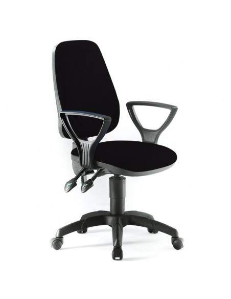 Sedia semidirezionale ergonomica Light Unisit - nero - LLN/BR/IN