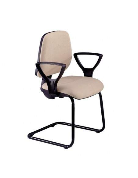 Sedia semidirezionale ergonomica Light Unisit - nero - LLN/BR/IN