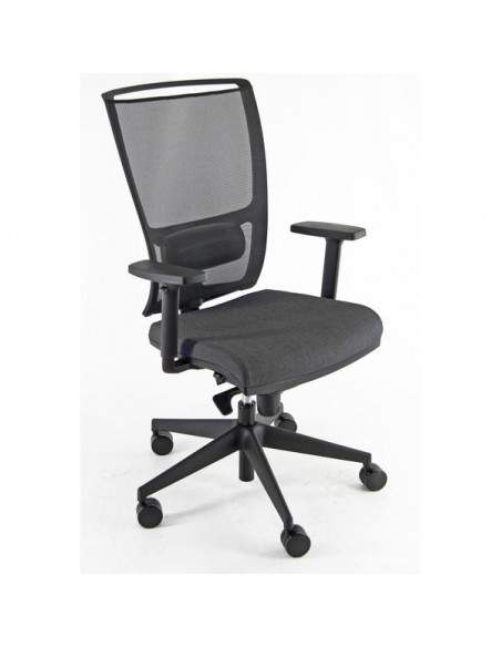 Poltrona Semidirezionale Mesh LineaFabbrica - nero - Mesh Nero