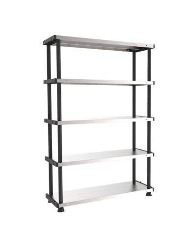 Scaffalature metallo e plastica Terry Store Age - nero+metallo - 1002764