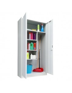 Armadio metallici portascope 2 ante Bertesi - 90x41x181,5 cm - grigio - PS /90