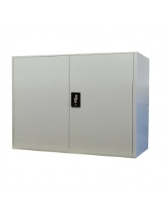 Armadio ante battenti basso Bertesi - 1 ripiano - 100x45x100 cm - grigio - BB100 G