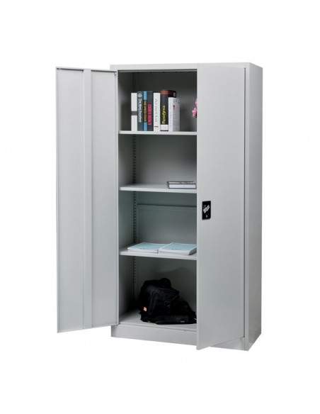 Armadio multiuso 2 ante Bertesi - 90x41x181,5 cm - grigio - PT /90