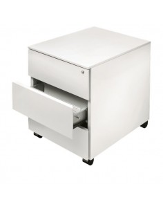 Cassettiere in metallo su ruote Tecnical 2 - 3 - bianco - 41x58x55,3(h) cm - C3 bianca