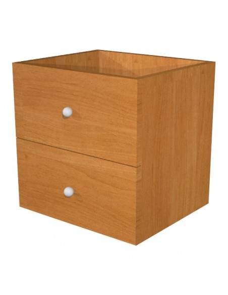 2 cassetti per libreria caselle Maxicube Noce Artexport - noce - 32,5x28,8x32,5 cm - 2c MaxC/4