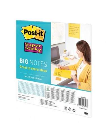 Post-it® Supersticky big notes - 27,9x27,9 cm - giallo -  BN11