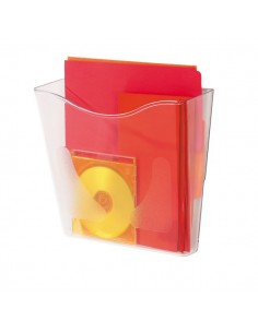 Vaschette portadocumenti da parete Deflecto - A4 verticale - 26,5x10x26 cm - CP078YTCRY Deflecto - 2 2