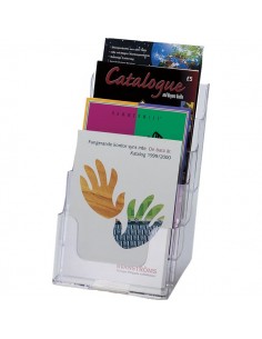 Portastampati da  banco a 4 scomparti Deflecto - A5 - 17,5x16,5x25,5 cm - 77901 Deflecto - 1