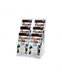 Portadepliant da banco multipli Deflecto - 1/3 A4 - 24,5x19,5x32,2 cm - 77401 Deflecto - 1