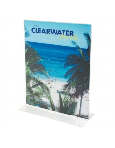 Porta-avvisi con base a T Deflecto - A4 - 21x9,3x30,5 cm - 47801 Deflecto - 1