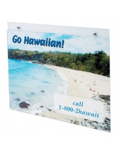 Portastampati da parete Deflecto - A4 orizzontale - 30x23,5 cm - 46901 Deflecto - 1