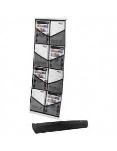 Espositore da terra con tasche in rete Deflecto - 51,3x37x132 cm - 780272