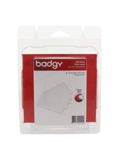 Consumabili per Badgy  - Tessere in PVC alto spessore 0,76 mm - CBGC0030W (conf.100)