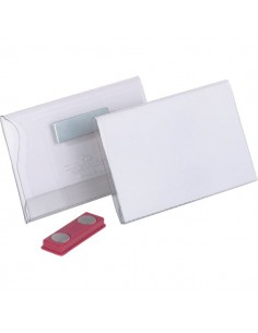 Portabadge con magnete Durable - 7,4x3,4 cm - 8117-19 (conf.25)