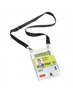 Portanome Maxi A6 Durable - Portanome Con Busta A6 E Cordoncino Duo - 10,5x14,8 cm - 8525-01 (Conf.10)