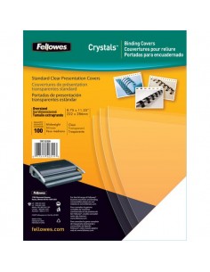 Copertine in PVC per rilegatura Fellowes - A4 - 150 my - trasparente - 5376001 (conf.100)