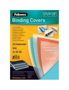 Copertine in PVC per rilegatura Fellowes - A4 - 200 my - verde - 5377301 (conf.100)