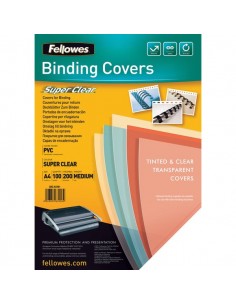 Copertine trasparenti per rilegatura Fellowes - 200mic – PVC - 5376102 (conf.100)