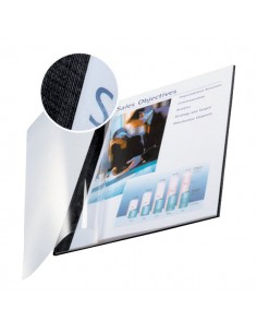 Copertine flessibili con fronte trasparente Esselte - 106-140 ff -nero antracite- 74150095 (conf.10)