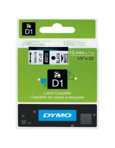 Nastri Dymo D1 - 12 mm x 7 m - nero/rosso - S0720570