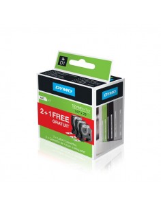 Value pack 2+1 nastri D1 12mm x 7 mt nero/bianco 2010102