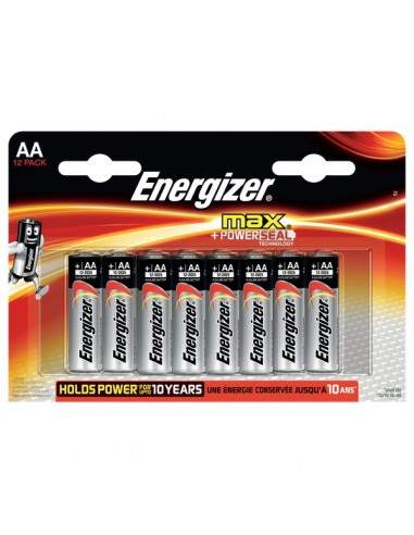 Energizer Alkaline Max AA x 12 - stilo - E300112600/E300112602 (conf.12)