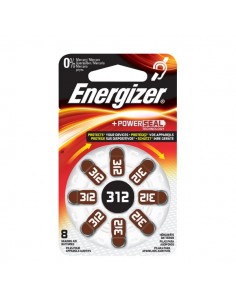 Pile acustiche Energizer - 312 - 1,4 V - E001082504/E301431800 (conf.8)